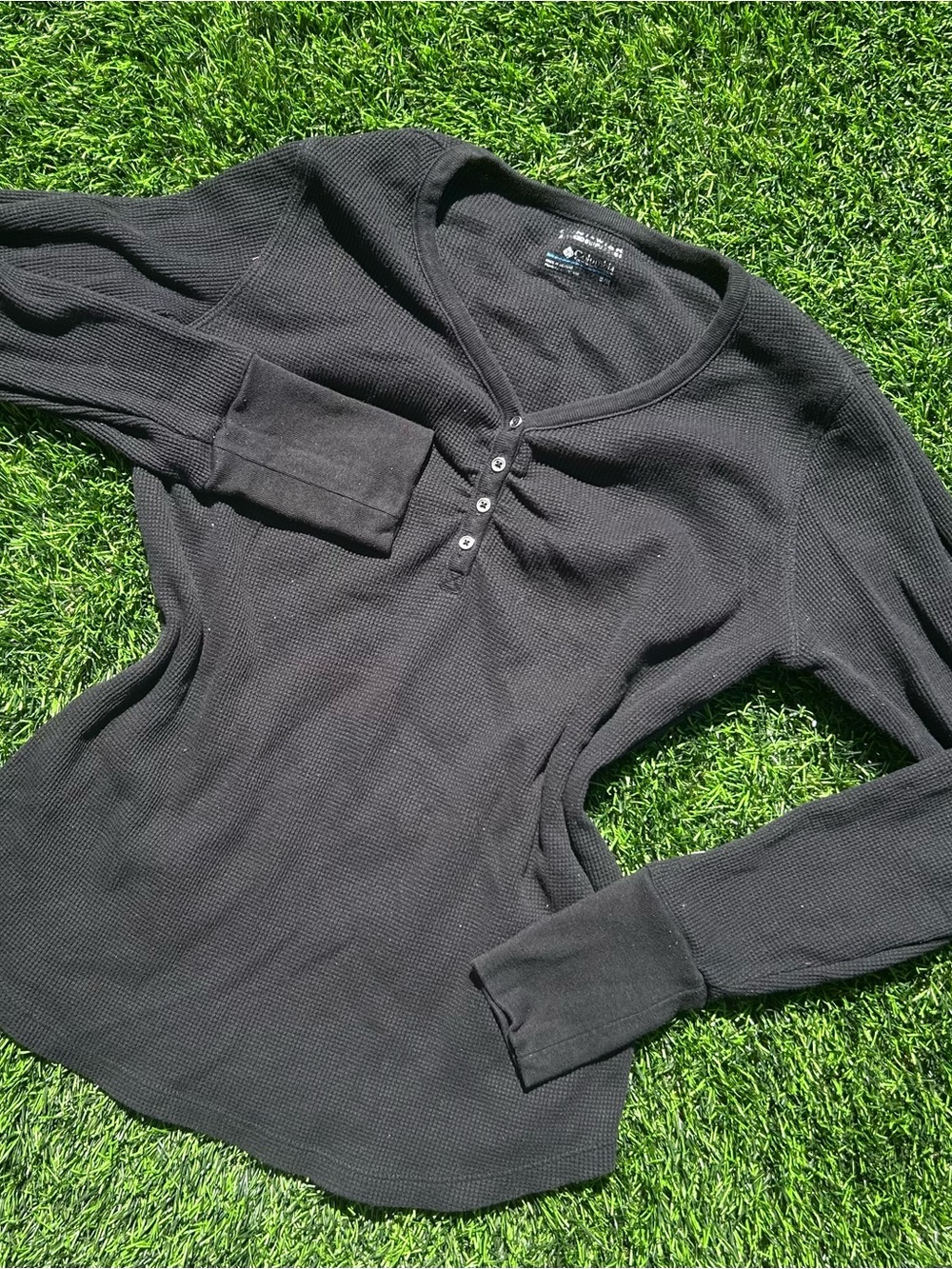 Colombia Henley/thermal black long sleeve